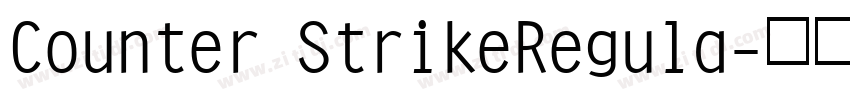 Counter StrikeRegula字体转换